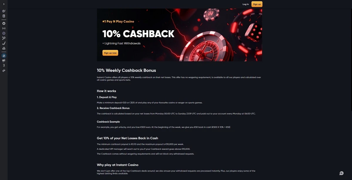 Instant Casino No Deposit Bonus: Play Without Spending